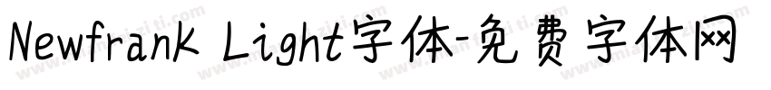 NewfranK Light字体字体转换